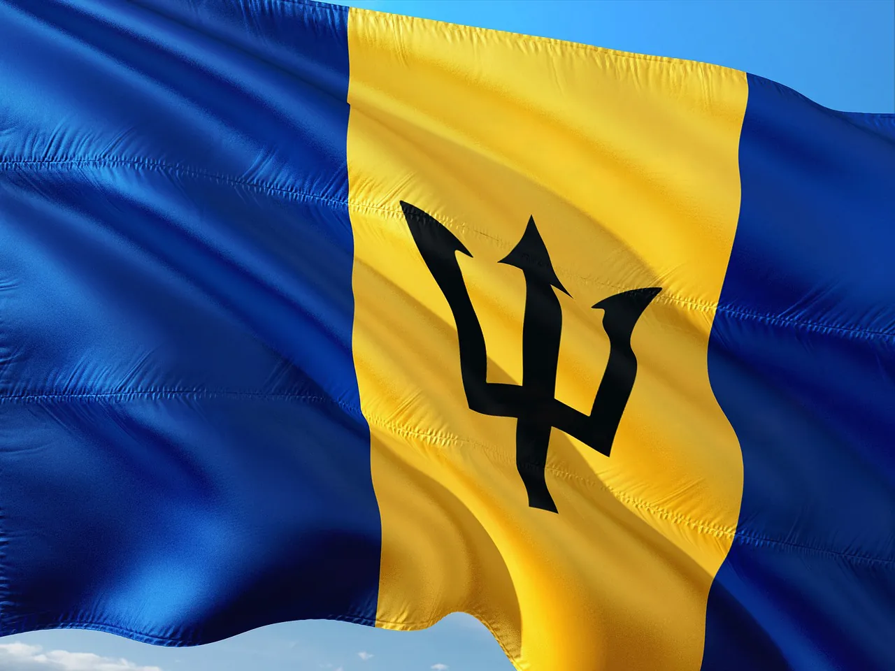 flag, banner, barbados